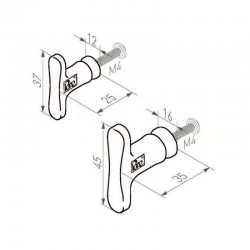 Bouton de meuble PBU