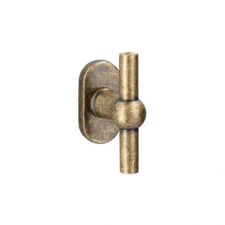Raamkruk T Brussels antiek messing