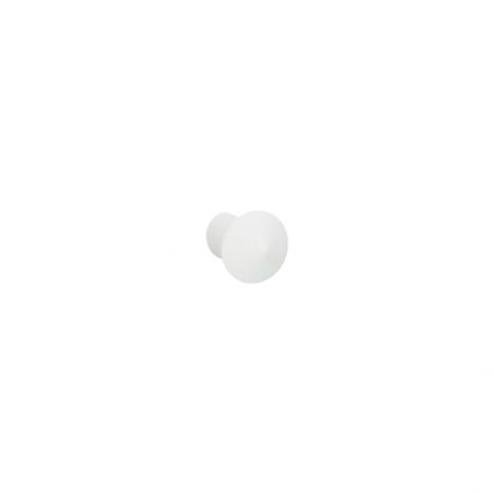 Bouton de meuble Palma blanc texturé