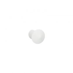 Bouton de meuble Palma blanc texturé