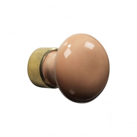 Bouton de meuble Evelyne en laiton/porcelaine