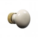 Bouton de meuble Evelyne en laiton/porcelaine