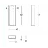 Schuifdeurgreep Quincalux850-02 mat brons