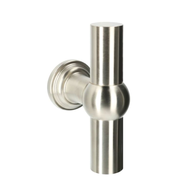 Bouton de porte d'entrée Brussels nickel mat