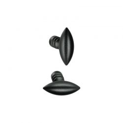 Bouton de meuble Quincalux 129 noir structuré