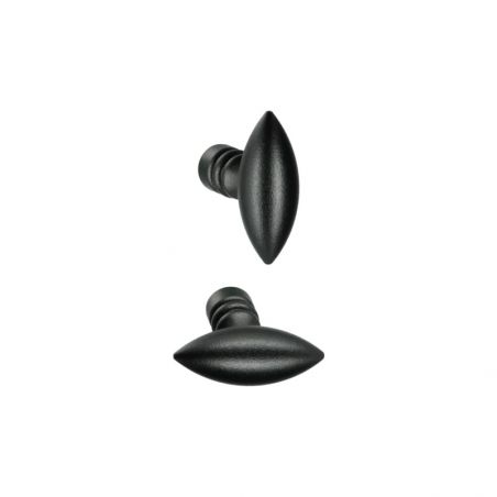 Bouton de meuble Quincalux 129 noir structuré