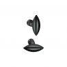 Bouton de meuble Quincalux 129 noir structuré