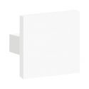Bouton de porte d'entrée Luxembourg blanc structuré