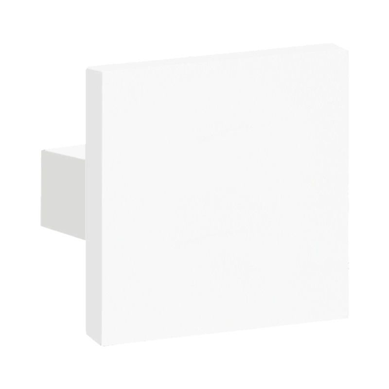 Bouton de porte d'entrée Luxembourg blanc structuré