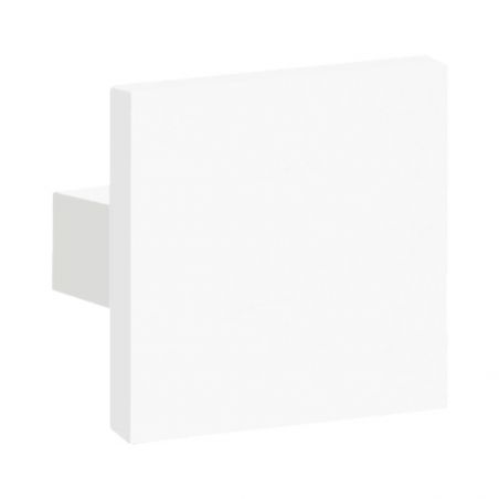 Bouton de porte d'entrée Luxembourg blanc structuré