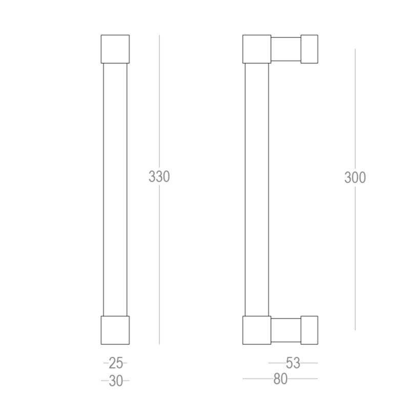 Tirant de porte Luxembourg blanc structuré