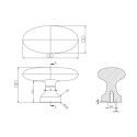 Bouton de meuble Baron T