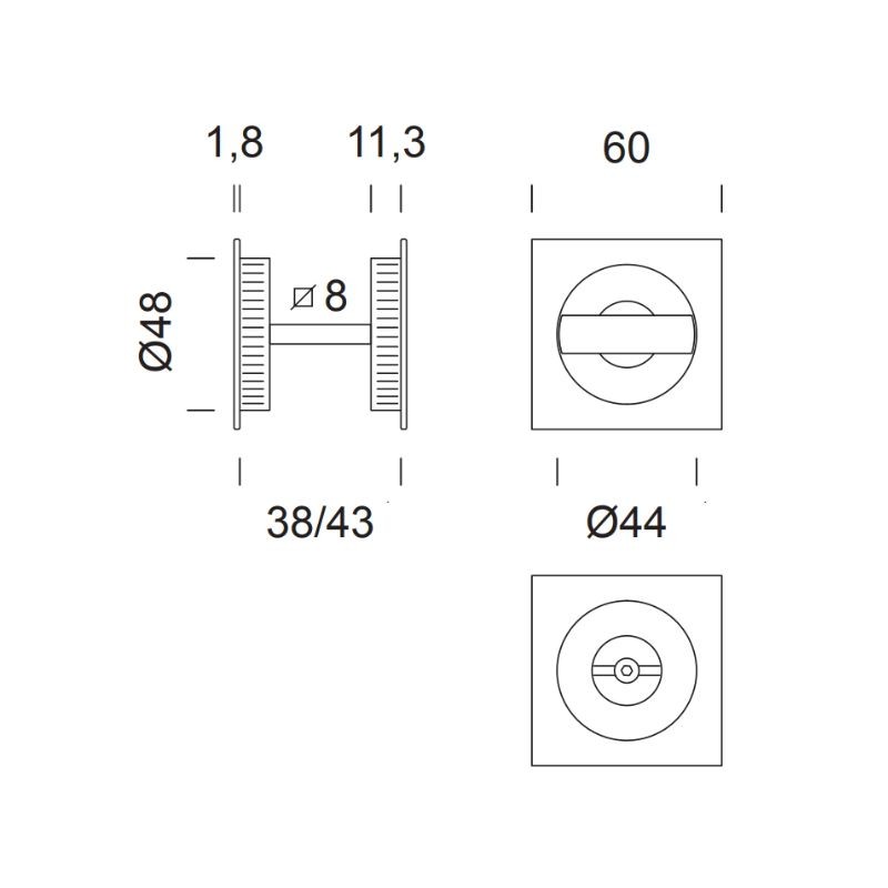 Coquille à encastrer Dnd SD526M OBN finition blanc