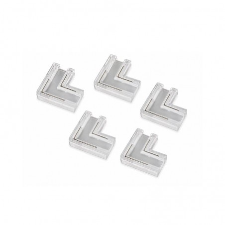 Connecteur d'angle 90° SIRO EXPRESS pour bande LED MONO 8 mm - Lot de 5 pièces