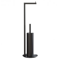 Brosse WC noire brossé N1948-BCB