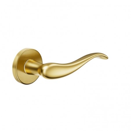 Poignée de porte laiton brossé AIRONE sans