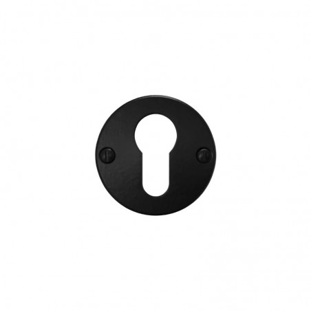 Paire de rosaces pour cylindre I noir mat – Crafino