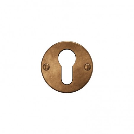 Paire de rosaces pour cylindre I  bronze cognac – Crafino