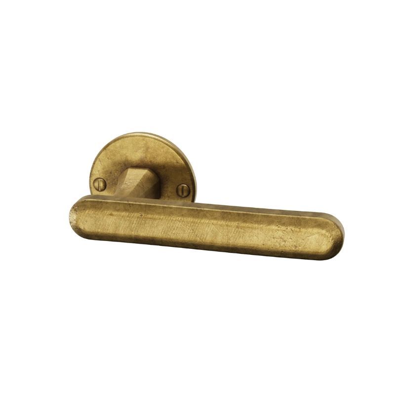 Poignée de porte Terra L laiton mat