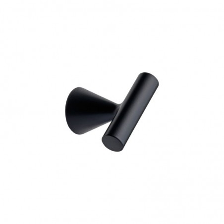 Bouton de meuble Delta noir mat