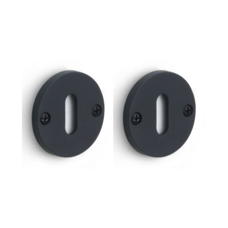 Paire de rosaces pour clé L PBN50 ONE PVD noir mat Formani