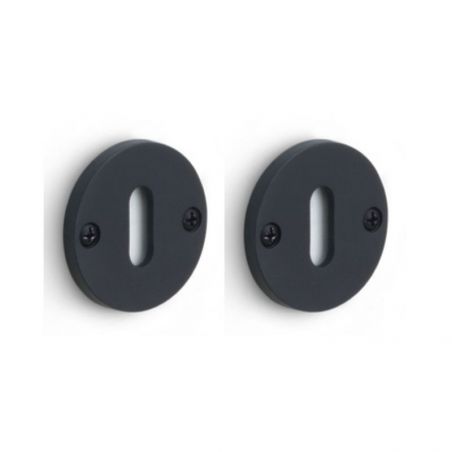 Paire de rosaces pour clé L PBN50 ONE PVD noir mat Formani