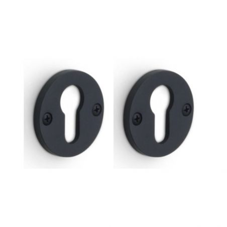 Paire de rosaces pour cylindre I PBY50 ONE noir mat Formani