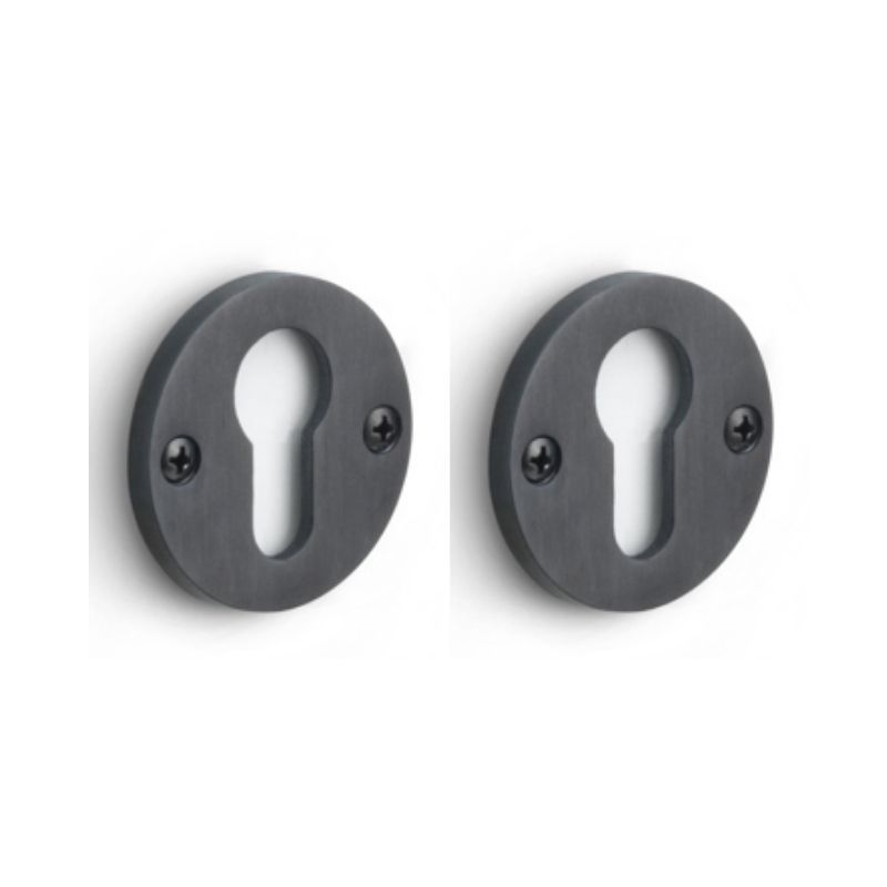 Paire de rosaces pour cylindre I PBY50 ONE PVD noir mat Formani