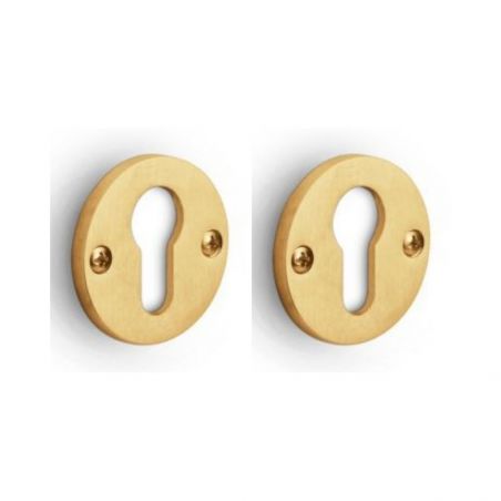 Paar cilinderrozetten I PBY50 ONE PVD mat goud Formani