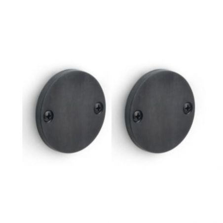 Paire de rosaces aveugles PBB50 ONE PVD noir mat Formani