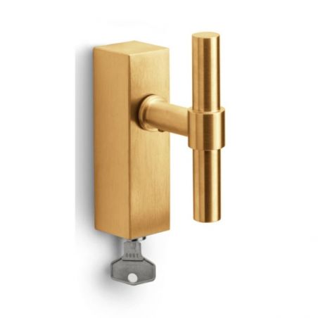 Raamschroefgreep PBT15-DKLOCK IM Geborsteld Goud.