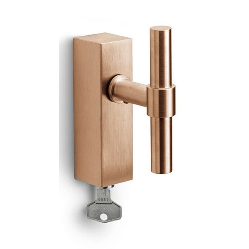 Poignée de fenêtre PVD bronze clair FORMANI PBT15-DKLOCK BL