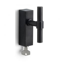 Raamkruk PVD mat zwart FORMANI PBT15-DKLOCK IZ