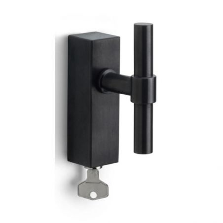 Raamkruk PVD mat zwart FORMANI PBT15-DKLOCK IZ