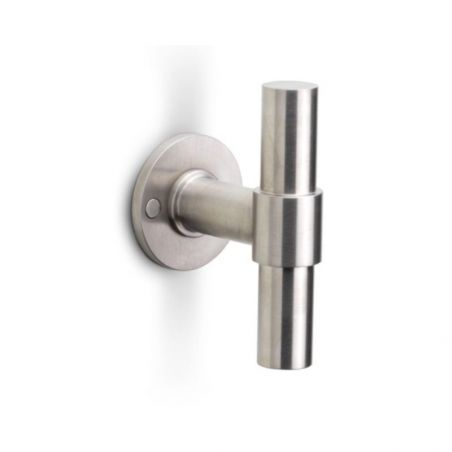 Bouton de porte fixe inox brossé PBT100V IN