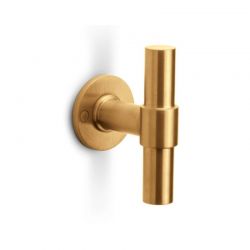 Gouden deurklink, mat PBT100V IM.