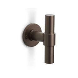 Vaste bronzen deurknop PBT100V BR.