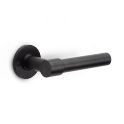 Deurkruk PBL20XL/50 op rozetten ONE PVD mat zwart Formani