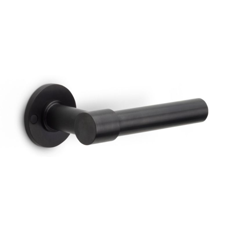 Deurkruk PBL20XL/50 op rozetten ONE PVD mat zwart Formani