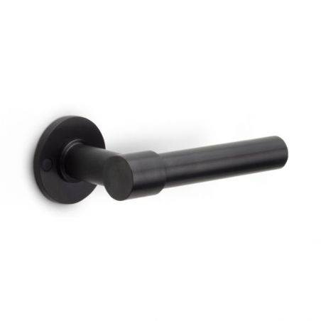 Deurkruk PBL20XL/50 op rozetten ONE PVD mat zwart Formani
