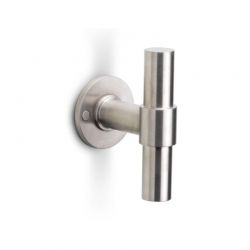 Poignée de porte PBT20/50 sur rosaces ONE acier inoxydable mat Formani