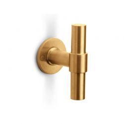 Deurkruk PBT20/50 op rozetten ONE PVD mat goud Formani