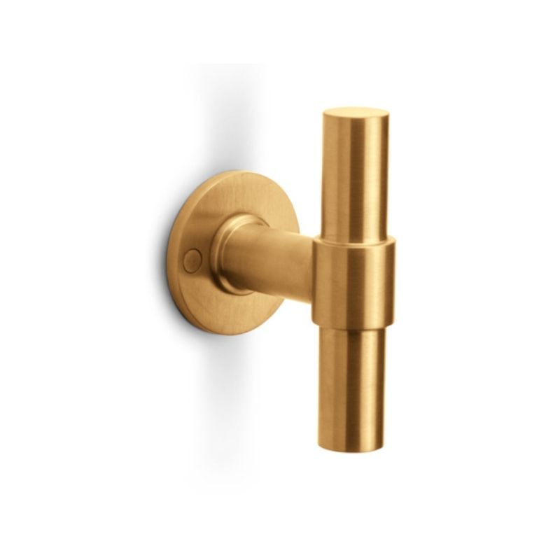 Deurkruk PBT20/50 op rozetten ONE PVD mat goud Formani