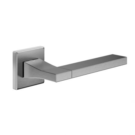Poignée de porte chrome satiné CHANGE B 02 carré