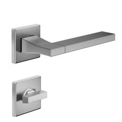 Poignée de porte chrome satiné CHANGE B 02 carré