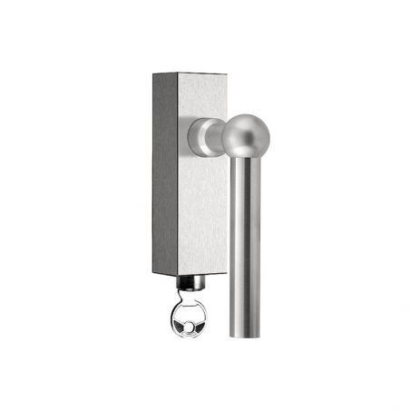 Poignée de fenêtre inox brossé FORMANI FVL100-DKLOCK IN