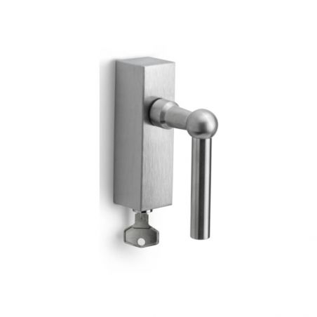 Poignée de fenêtre inox brossé FORMANI FVL85-DKLOCK IN