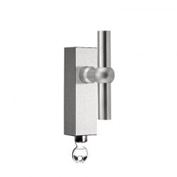 Poignée de fenêtre inox brossé FORMANI FVT100-DKLOCK IN