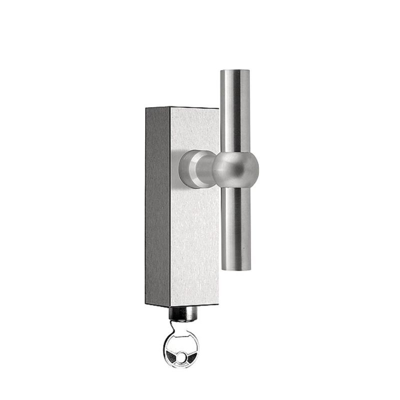 Poignée de fenêtre inox brossé FORMANI FVT100-DKLOCK IN