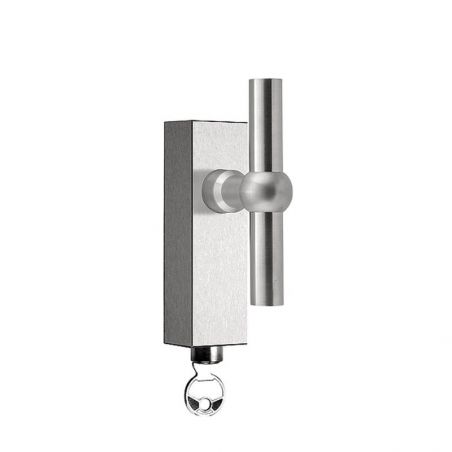 Poignée de fenêtre inox brossé FORMANI FVT100-DKLOCK IN